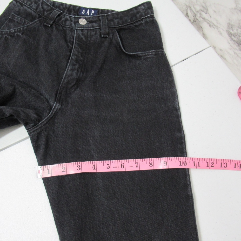 Gap Vintage Washed Black Ankle Length Denim Jeans Size 3/4 - Picture 13 of 16